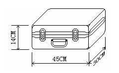 便攜式三相電能質(zhì)量分析儀外箱尺寸圖